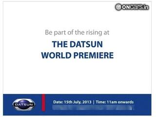 Datsun will launch in India on July 15, 2013