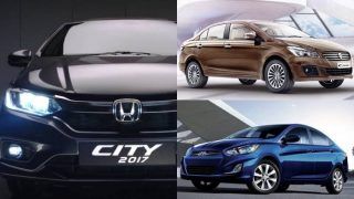 2017 Honda City vs Maruti Suzuki Ciaz vs Hyundai Verna; price, features & specifications comparo