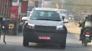 2018 Mahindra XUV500 Facelift Spied Testing Alongside U321 MPV & S201 Compact SUV; Likely to Debut at Auto Expo 2018