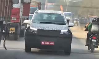 2018 Mahindra XUV500 Facelift Spied Testing Alongside U321 MPV & S201 Compact SUV; Likely to Debut at Auto Expo 2018