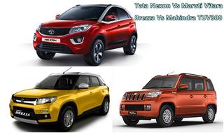 Tata Nexon Vs Maruti Vitara Brezza Vs Mahindra TUV300: Price, Design, Specs - Comparison