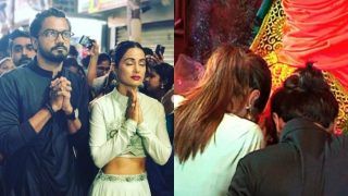 Hina Khan And Boyfriend Rocky Jaiswal Visit Lalabaughcha Raja to Seek Ganpati Blessings; See Pics