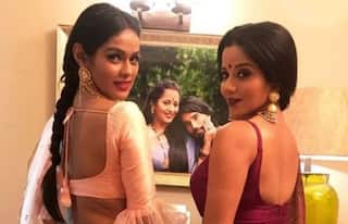 Monalisa Looks Ravishing as She Poses With Her Co-Star on The Sets of Nazar