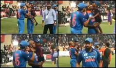Rohit, Shikhar Pampering Zoravar is Too Cute to Digest