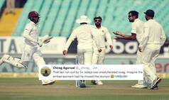 Jadeja Shows Swag Before Running Out WI Batsman, Baffles Kohli, Ashwin & Twitter