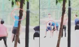 'King' Kohli Plays Basketball Ahead of Rajkot Test