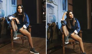 Hina Khan Looks Ravishing in Denim Shirt And Short During Her Latest Photoshoot - See Pictures