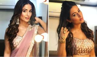 Hina Khan's Latest Pictures in Pastel Pink Saree Should Not go For a Miss