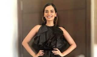 Manushi Chhillar Dresses Like Tinkerbell in This Black Dress And You Can't Miss it - See Picture