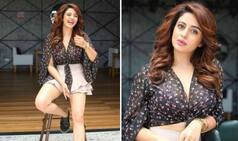 Neha Pendse Ups The Glam Quotient in Floral Crop Top And Beige Skirt - See Pics
