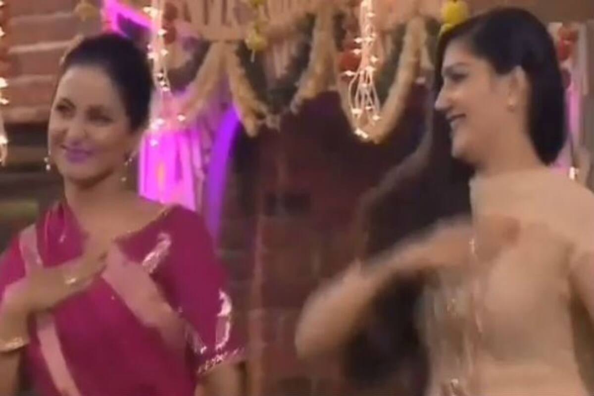 Sapnaxvideos - Haryanvi Dancer Sapna Choudhary and Television Hottie Hina Khan ...