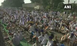 Farmers Block Railway Track in Protest Against Rule on Stubble Burning