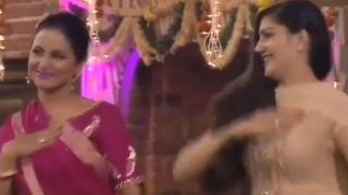 Video: सपना चौधरी और हिना खान ने लगाए ठुमके, 'तेरी आंख्या का यो काजल' पर किया जबरदस्त डांस