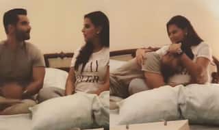 Angad Bedi Kisses Neha Dhupia's Baby Bump in The Most Adorable Way; Watch Video