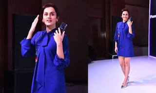 Taapsee Pannu Keeps it Casual Yet Comfy in a Short Blue Dress - See Pics