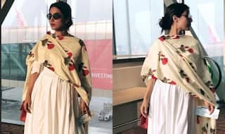 Hina Khan Wears White Suit With Floral Dupatta And Looks Lovely Like Always, See Pics