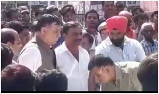 सीएम के काफिले की कार की मामूली टक्कर से भड़के कैबिनेट मंत्री, पुलिसकर्मी को पैर छूकर मांगनी पड़ी माफी