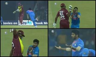 WATCH: Did Pollard  Purposely Try Getting in Way of Catch Taken by MI Teammate Bumrah?