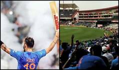 Kohli Gets a King-Like Welcome From Fans as he Comes Out to Bat