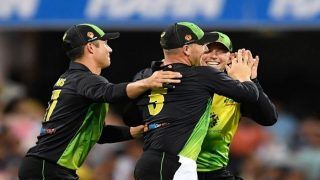 India vs Australia 1st T20I Highlights From The Gabba: Marcus Stoinis Double Gives Australia 1-0 Lead Over India