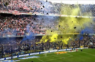 Boca Juniors Arrive at Real Madrid's Santiago Benabeu Ahead of  Copa Libertadores Final