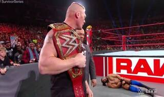 WWE: Brock Lesnar Brutally Attacks Indian Trio Jinder Mahal and 'Singh Brothers'