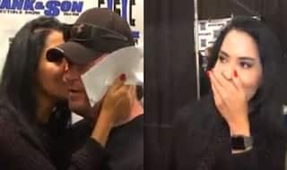 Watch| WWE's Undertaker Kissed by Emotional Female Fan at Public Event