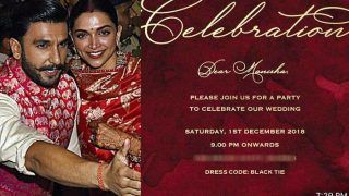 Ranveer Singh-Deepika Padukone Wedding Reception Card is as Beautiful as Their Alliance, Manisha Koirala Posts The Invite's Pic