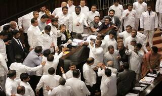 Sri Lanka MPs Hurl Chilli Powder, Chairs in Parliament Commotion