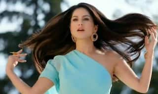 Sunny Leone Looks Drop- dead Gorgeous in This Pastel Blue Dress - Watch Video