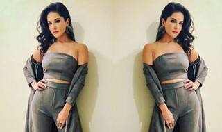 Sunny Leone Turns up The Heat in Crop Top And Red Lips - See Picture