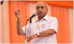 Video: Ex Gujarat Deputy CM Nitin Patel Injured After Being Hit By Racing Cow During Tiranga Yatra