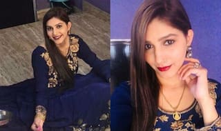 ब्लू गाउन, रेड लिपिस्टक में इतराईं Sapna Choudhary, होश उड़ा देगा देसी क्वीन का नया लुक