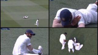 1st Test Adelaide: Jasprit Bumrah Injures His Shoulder While While Stopping Ball as Virat Kohli's India Inch Closer to Historic Win | WATCH