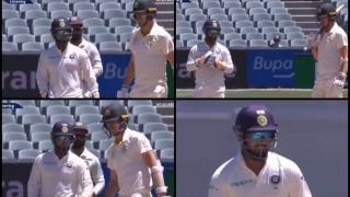 1st Test Adelaide: 'Chirpy' Rishabh Pant Sledges Pat Cummins, Challenges Him to Hit a SIX of Ravichandran Ashwin | WATCH