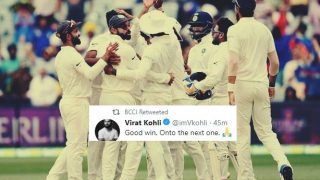1st Test Australia vs India: Virat Kohli's Tweet Post Creating History in Adelaide Shows he is Hungry