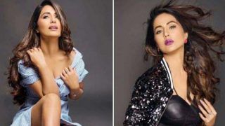Bigg Boss 11 Fame Hina Khan Looks Smoking Hot In Black Crop Top And White Shorts in Latest Magazine Cover - See Pictures
