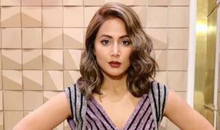 Hina Khan Oozes Oomph in Purple Dress And Perfect Curls in Her Latest Instagram Post - See Pics