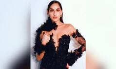 Nora Fatehi Looks Bewitching in Black Sequined Dress For Stars Screen Awards 2018