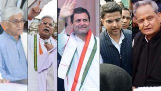 Assembly Elections 2018: Rahul Gandhi to Meet Ashok Gehlot, Sachin Pilot, TS Singh Deo, Bhupesh Baghel, Charan Das Mahant For Decision on Rajasthan, Chhattisgarh CMs
