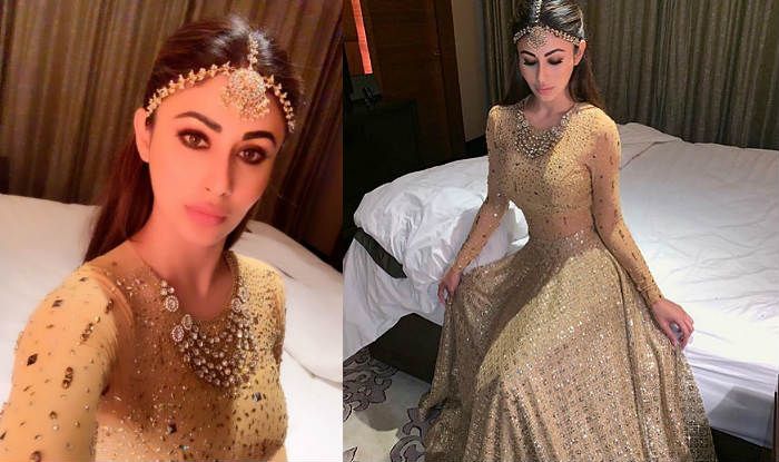 Naagin Actress Mouni Roy Stuns in a Golden Lehenga, Posts Gorgeous Photos on Instagram Naagin Actress Mouni Roy Stuns in a Golden Lehenga, Posts Gorgeous Photos on Instagram