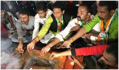 ज्योतिरादित्य सिंधिया को मध्य प्रदेश का मुख्यमंत्री बनवाने के लिए समर्थक कर रहे हैं 'हवन'