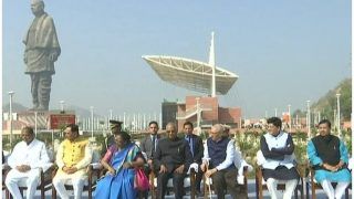 'Statue of Unity' देखने पहुंचे राष्ट्रपति रामनाथ कोविंद, पुण्यतिथि पर सरदार पटेल को दी श्रद्धांजलि