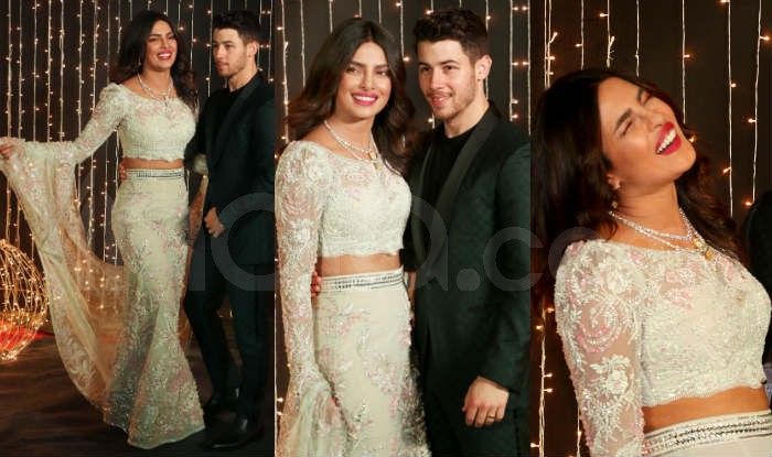 priyanka chopra white lehenga