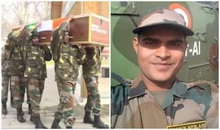 शहीद को सलाम करने उमड़े लोग, गर्भवती पत्नी का बुरा हाल, पिता बोले- मर गया नेताओं की आंखों का पानी