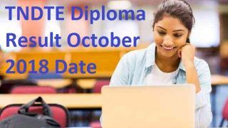 TNDTE Diploma Result October 2018: अक्टूबर एग्जाम के नतीजे आज, intradote.tn.nic.in पर ऐसे चेक कर पाएंगे