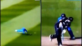 1st ODI India vs New Zealand: Flying Kuldeep Yadav Takes a Brilliant Catch to Dismiss Henry Nicholls | WATCH