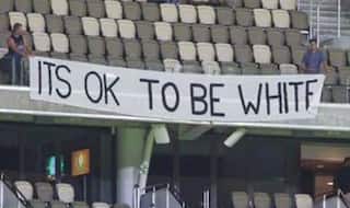 Racism in Cricket? CA Issues First & Final Warning Over 'It's ok to be White' Banner in Perth
