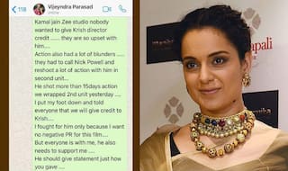 Manikarnika Row: Kangana's Sister Leaks Her Old WhatsApp Texts to Writer Vijayendra Prasad