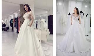 In Pics: Mouni Roy's White Wedding Gown Look Will Leave You Spellbound